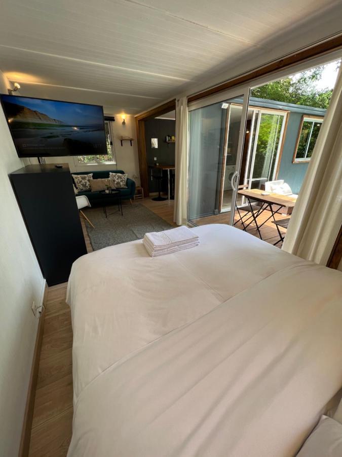 Superbe Cabane Jacuzzi Jardin Clim Wifi Parking เมย์เฮย ภายนอก รูปภาพ