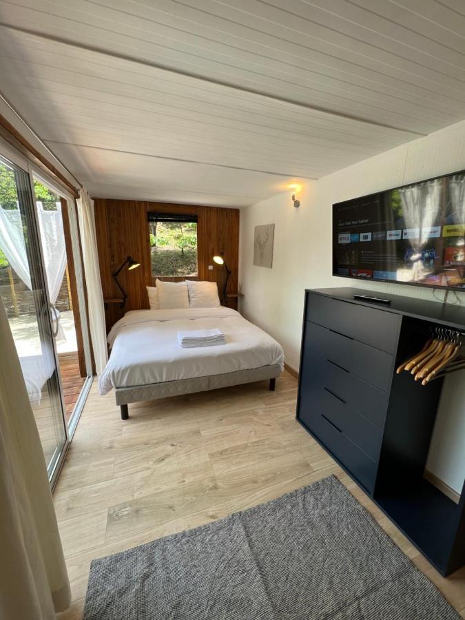 Superbe Cabane Jacuzzi Jardin Clim Wifi Parking เมย์เฮย ภายนอก รูปภาพ